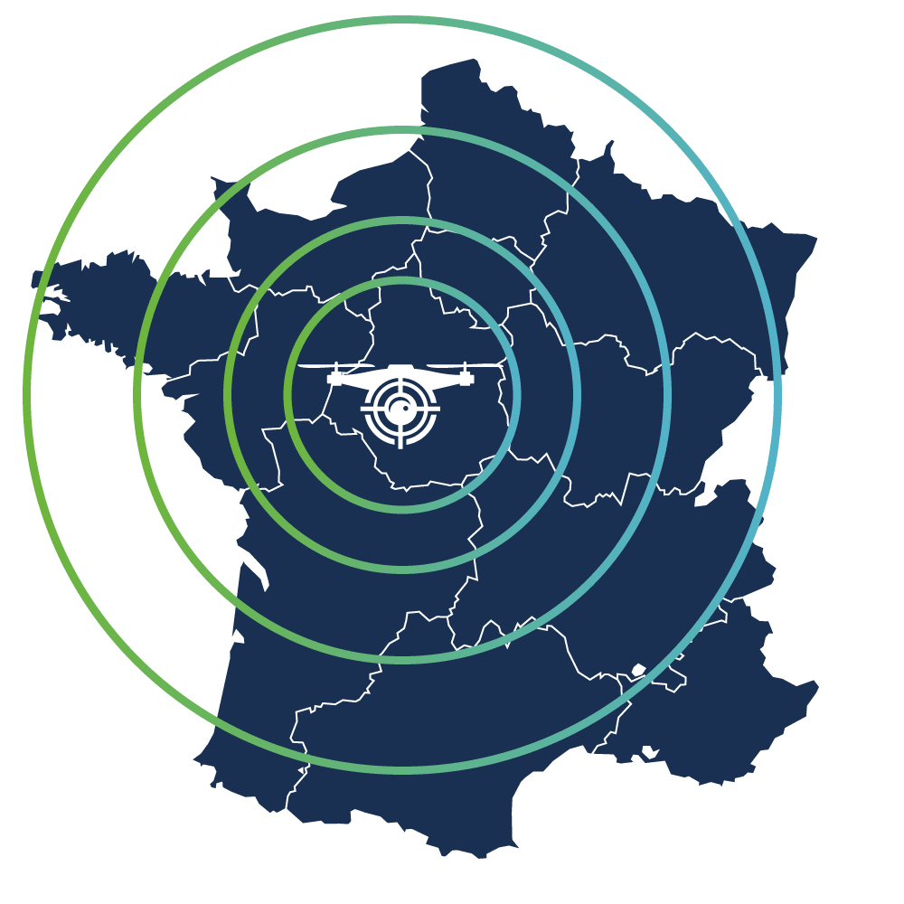 Intervention par drone partout en France